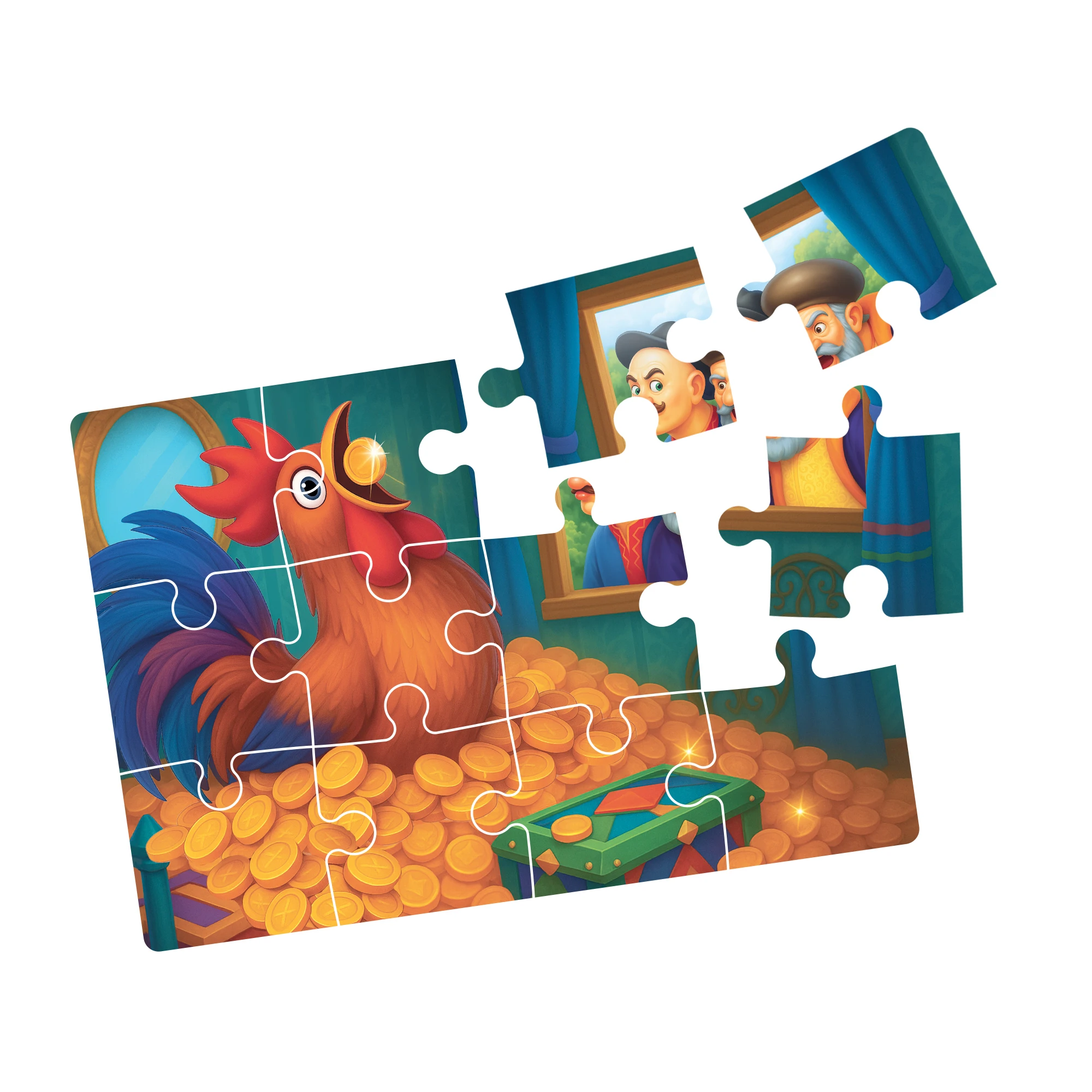 Puzzle 4in1, Punguta cu doi bani