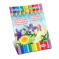 Citesc și colorez - Umbreluțe în vânt