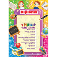 Diplomă cu tabel de note