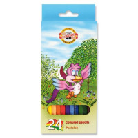 Creioane colorate 24 culori--BIRDS KOH-I-NOOR, Cehia