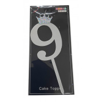 Decorațiune tort cifra 9 plastic
