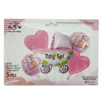 Set baloane folie ,,Baby Girl,,