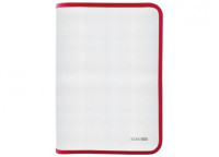 Mapa cu fermoar Economix B5 (plastic/albastru/roz/albastru deschis)