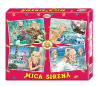 Puzzle Mica Sirenă (4 imagini în cutie)