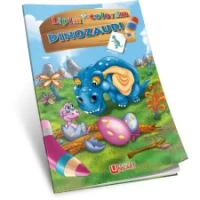 Lipim și colorăm - Dinozauri