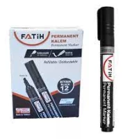 Marker negru Permanent varf tesit fatih