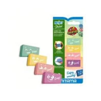 Radiera Pastel medie set 4 cul.