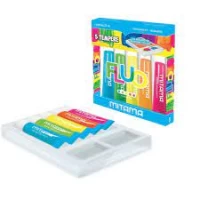 Temperă lavabilă culori fluorescente set 5 cul*21ml.+ 2 periute