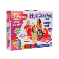 Pasta de modelat set 6 cul+21 forme Coafor Heroes ERN-576