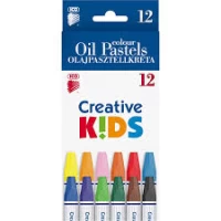 Creioane Ulei Pastel 12 cul. Creative Kids ICO