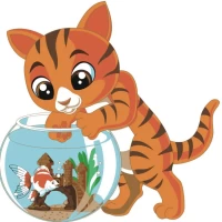 Tablou pe numere 30x30 cm "Curiozitate"/Strateg ES078