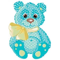 Tablou pe numere 30x30 cm "Ursulet de Plus"