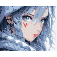 Tablou pe numere "Magia ochilor albastri" 40x50 cm KHO8385