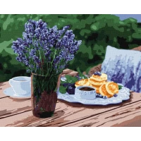 Tablou pe numere "Mic dejun în oras" 40x50 cm KHO5599