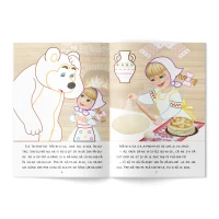 Citesc și colorez (pe silabe). Măriuca și ursul