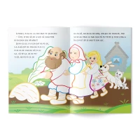 Citesc și colorez (pe silabe). Ridichea uriașă