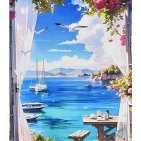 Mozaica cu Diamante 40x50 cm "Colțul liniștii"