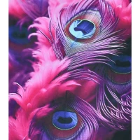 Mozaica cu Diamante 30x40 cm "Penele păunului"