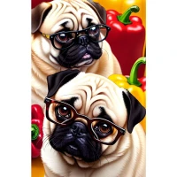 Mozaica cu Diamante 30x40 cm "Mopsi"