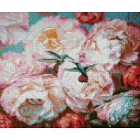 Mozaica cu Diamante 30x40 cm "Blândețea bujorilor"