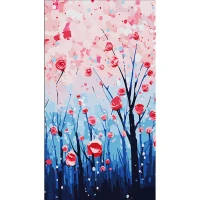 Tablou pe numere 50x25 cm "Padure"