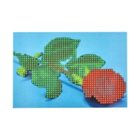 Mozaica cu Diamante 10x15 cm "Trandafir în mângâiere albastră"