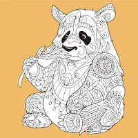 Set de desen Antistress 30x30 cm "Panda"