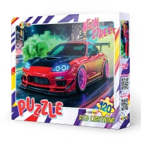 Puzzle 120 Neon Street. Red Lightning