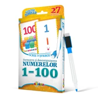 27 de cartonașe. Scrie și șterge. Formarea și descompunerea numerelor