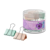 Clame pentru dosare Pastel 32 mm 9buc cutie plastic