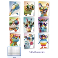 Caiet A4/ ANIMAL EDITION /  42 foi / 80 gr / patratele 5mm