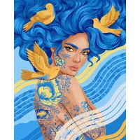 Tablouri pe numere Ideyka "Pasari fericite" 40x50cm