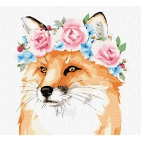 Tablouri pe numere Ideyka "Vulpea magica" 30x30 cm
