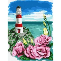 Tablouri pe numere Ideyka "Far cu eustomas" 30x40cm