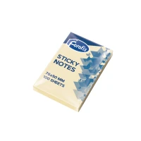 Foi pu notite 51x76mm 100 sh (galben pastel)