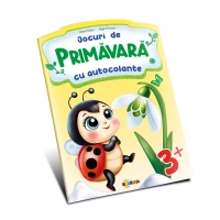 Jocuri de primavara, cu autocolante (3+)