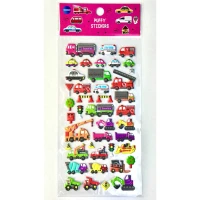 Abtibilduri decorative CARS Puffy 190x100mm