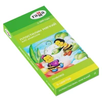 Plastilină 6 cul.90 gr.+cutit,cu ceara "Albinuta" / GAMMA