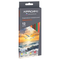 Creioane color cu efect acuarela 12 cul."Aivazovski" KRASIN 121000