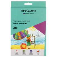 Creione colorate 36 cul. hexagonale, KRASIN