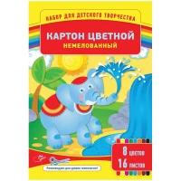 Carton color 16foi / 8cul. 220gr/m2,necretat,A4 set in mapa ,ArtSpace