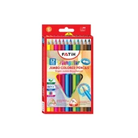 Creioane colorate 12 cul. JUMBO triangulare Fatih 33490