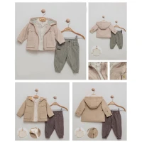 Set băieți 3 piese (jachetă, pantaloni, cămașă)