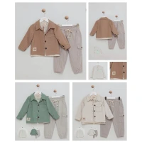 Set băieți 3 piese (jachetă, pantaloni, cămașă)