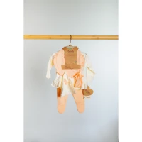 Organic set de zi bebelusi fete piersica