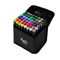 Marker varf dublu set 48 cul. textil