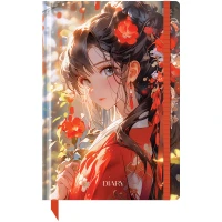 Agenda nedatata А5, 136foi,"Girl", laminare lucioasa,cu elastic,BG