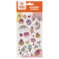 Abtibilduri decorative cu sclipici "Sweet",22*10см,MULTI PULTI