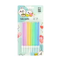 Lumanari pentru tort "Macaroon" div.cul. 11cm,10buc.MESHU