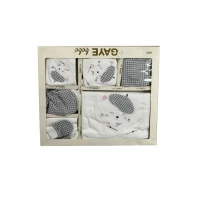 Set complet de botez gri